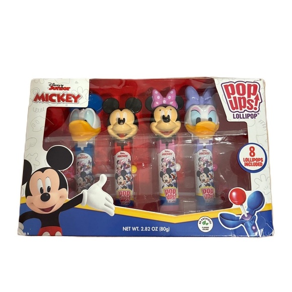 Disney Mickey Mouse Pop Ups! Lollipop Set NEW Minnie Daisy Donald Duck Land - Picture 1 of 3
